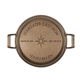 Stargazer - Seasoned 13.5 Inch Cast Iron Braiser
