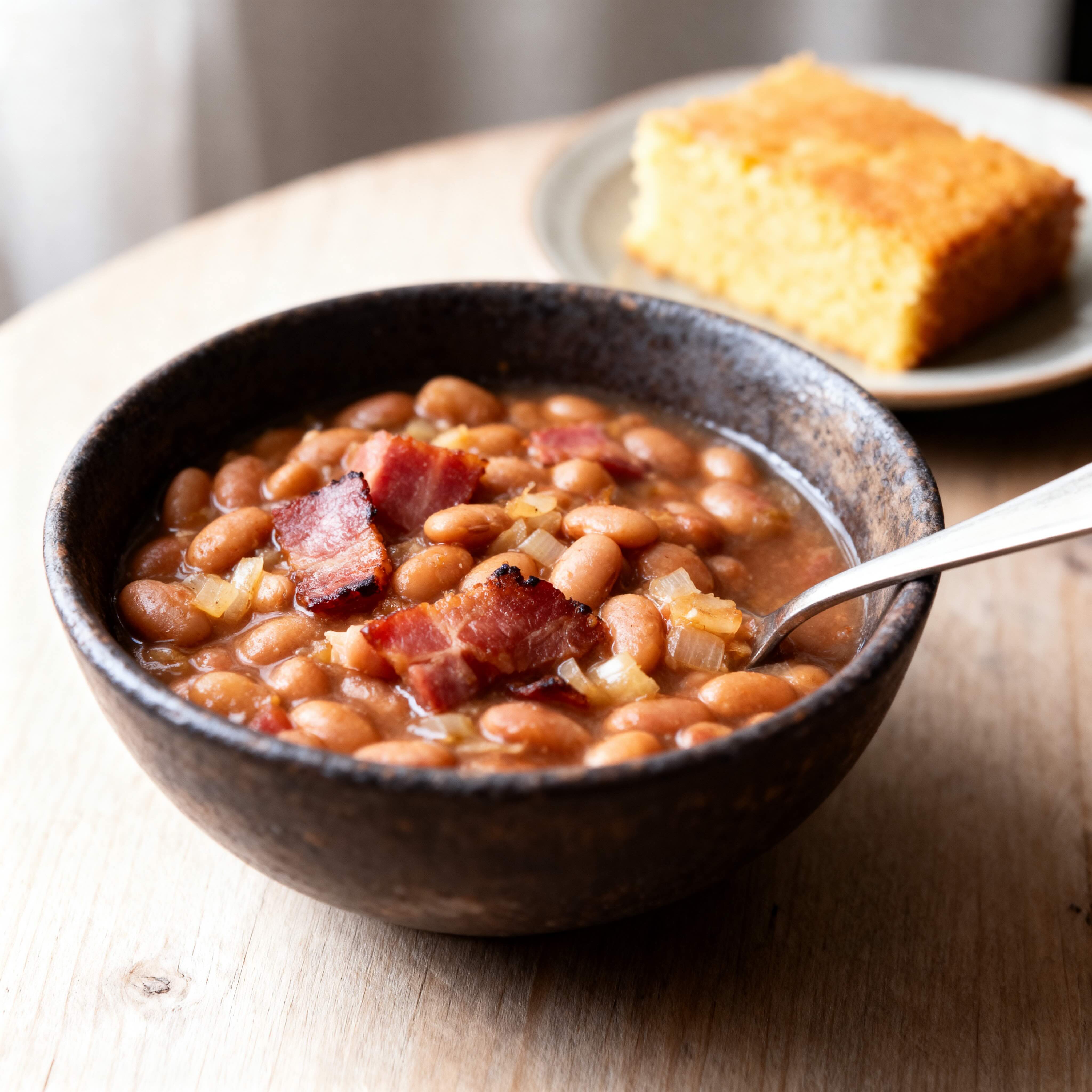 Creamy Pinto Beans and Sidemeat