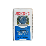 Atkinson's stone ground white grits 2 lb. bag.