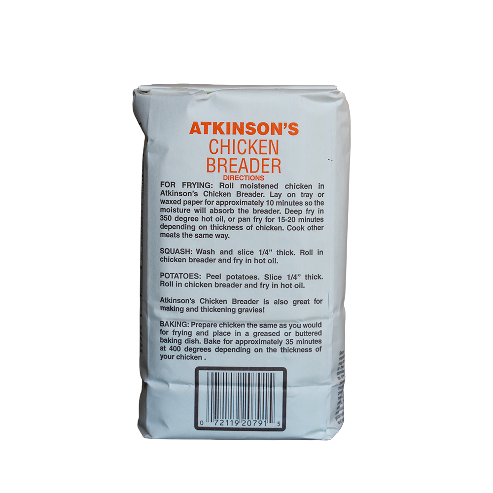 Atkinson's 2 lb bag of chicken breader.