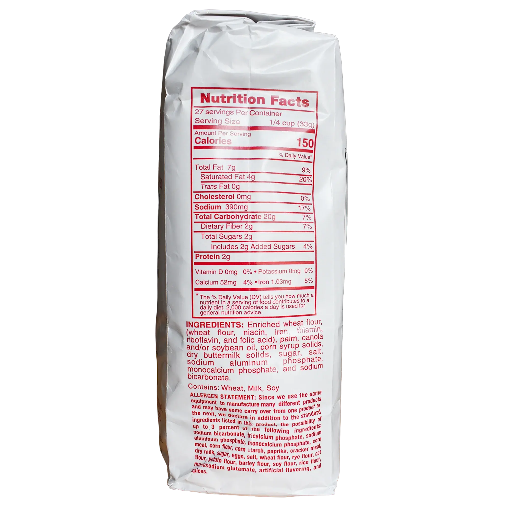 Atkinson's biscuit mix nutritional facts.