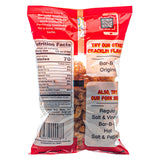 Suncrest Farms Hot flavor Cracklins back of bag with nutritional facts.
