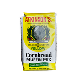 Atkinson's yellow cornbread muffin mix 2 lb. bag.